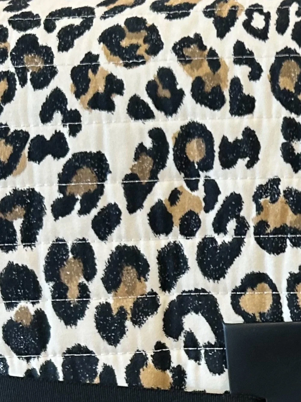 Rachel Zoe Animal Print King Brown, Black and Tan Quilt Set 106”x92”